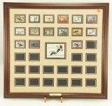 Lot #85 - State of Maryland Duck Stamp framed and matted collection with (15) Duck Stamps 1975-