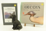 Lot #91 - Resin Black Lab figurine 6”, A Bibliography of American Sporting Books by M.L. Biscotti,