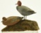 Lot #452 - Pair of miniature carved standing full body Redheads on driftwood base signed A.J.