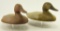 Lot #355 - Pair of Canvasback Cast iron sink box decoys (McKinney Mold Elkton, MD)