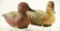 Lot #384 - Pair of William Veasey, Elkton, MD carved full size Cinnamon teal decoys hen and