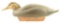 Lot #395 - 1991 William J. Butterfield Cork body black duck decoy  in swimming pose 17 ¾” signed