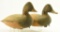 Lot #403 - Pair of Early Eastern Shore of Virginia Redhead decoys complete loss of paint and