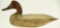 Lot #412 - Doug Jester, Chincoteague, VA Redhead drake decoy circa 1928. Graceful form for the
