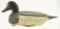 Lot #415 - Miles Hancock, Chincoteague Island , VA hand chopped Blue Bill drake decoy in old