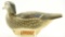 Lot #426 - 1990 Vernon Bauer Arkville, NY carved Cork body 13”Wood Duck hen decoy signed dated
