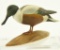 Lot #447 - General H.G. DeGavre Onancock, VA miniature carved full body Shoveler drake on drift