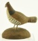 Lot #454 - Miniature carved full body standing Ruffle Grouse by C. Ronco Southwest Harbor, Maine