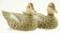 Lot #467 - (2) William Veasey, Elkton, MD ½ size carved Green Wing Teal hens from the each
