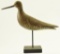 Lot #468 - David Rhodes, Absecon, NJ standing Plover signed on underside 11 ½”