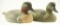 Lot #471 - Pair of 1997 cork body Green Wing Teal by Bill Fountain signed and dated on underside