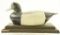 Lot #496 - Benjamin Holmes, Saybrooke, CT Blue bill drake circa 1875 old working repaint  on