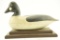 Lot #501 - Harry Shourds, Tuckerton, NJ carved Goldeneye drake on stand, Old working re-paint