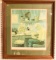 Lot #515 - Framed Harryman print signed by Lem Ward and Steve Ward of “L.T. Ward & Bro Wildfowl