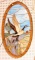 Lot #517 - Custom Stained glass panel of Flying Canada Goose by Dean Goslee 1989 Signed by Artist