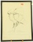 Lot #537 - H. Harryman framed print of Pencil Sketch of Lem and Steve Ward signed by Lem Ward