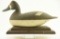 Lot #545 - John Updike Green Bank, New Jersey Bluebill hen on wooden stand 15” A51.15
