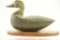 Lot #590 - Eastern Shore of Virginia Black Duck on wooden stand 14”