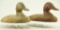 Lot #604 - Pair of Upper Bay cast iron sink box Canvasback decoys (McKinney Mold, Elkton, MD)