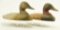 Lot #614 - Pair of Upper Bay Cast iron sink Cox Canvasback decoys hen and drake (McKinney Mold,