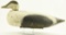 Lot #621 - Early Nova Scotia Region solid cedar block Eider decoy in old working repaint with