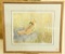 Lot #638 - “On the Alert” framed print of Bob White Quail S/N Burt Schuman A.P. 24” x 27”