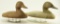 Lot #652 - Pair of Upper Bay cast iron sink box Canvasback decoys (McKinney Mold, Elkton, MD)
