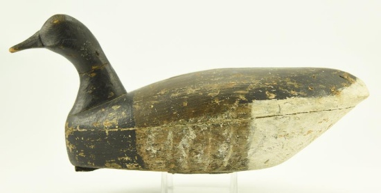 Lot #345 - Ben Hance New Jersey Brand Decoy with loss of paint and gunning wear A160 CPH 105