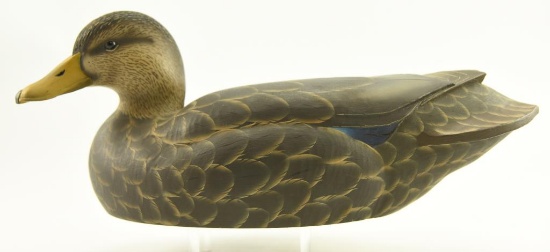 Lot #362 - Gary Marshall Sr. Crisfield, MD Black Duck signed and dated 2007 on underside