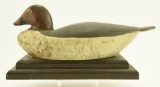 Lot #325 - Benjamin Holmes, Stratford, CT Goldeneye hen on wood stand circa 1870. Ex-Joel Barber