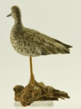 Lot #374 - Peter M. Palumbo standing yellow legs on drift wood 11” signed on underside and