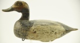 Lot #413 - Charles Birch, Willis Wharf, VA Bluebill decoy in old working repaint with gunning