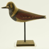 Lot #443 - Full body standing carved Ruddy Turnstone by David Rhodes, Absecon, NJ. Signed on
