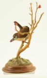 Lot #444 - Astonishing full body Carolina Wren on habitat base by Roseanne P. signed and dated