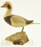 Lot #456 - Gerald Robertson Blue Hill, ME full body carved standing Old Squaw on driftwood
