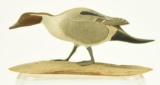 Lot #458 - 1955 General H.G. Degavre Onancock , VA full body standing miniature carved Pintail
