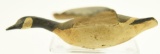 Lot #463 - Miniature carved flying Canada Goose with spread wings (stress cracks to wings)