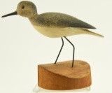 Lot #473 - Full body carved standing Peep on driftwood unsigned 7”