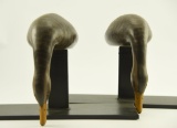 Lot #493 - Pair of Bob Booth Chincoteague Island, VA dead mount Black Ducks both signed and