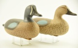 Lot #510 - Pair of 1989 Robert Litzenberg, Elkton, MD Blue Wing Teal in excellent original