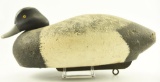Lot #512 - Hammand Style Magnum Cork Body Bluebill drake unsigned with wooden keel 22”