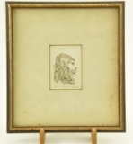 Lot #516 - Framed etching of Racoon number 8/150 with Carspecken Scott Gallery Tag