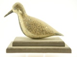 Lot #527 - Early New Jersey Carved Plover decoy on stand original paint 5 ½” A51.151