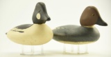 Lot #541 - Pair of Chris Hanes, Maine Goldeyes hen and drake (drake has loose head) original paint