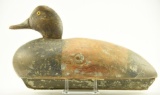Lot #542 - Early Great Lakes Model Michigan Redhead (loss of paint wooden keel) 14 ½”