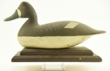 Lot #545 - John Updike Green Bank, New Jersey Bluebill hen on wooden stand 15” A51.15