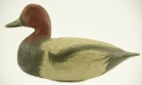 Lot #547 - Ira Hudson style Chincoteague, VA redhead in contemporary antiqued paint 13”