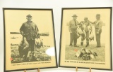 Lot #557 - Pair of Comical Framed Black and White “Sons of Bitches” photos 16” x 21” each