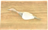 Lot #558 - Larry Scanlon Essex, VT half body flying mini Canada goose on board signed by carver