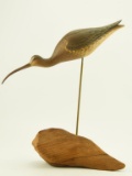Lot #567 - Superb David Rhodes Absecon, NJ standing Whimbrel Curlew 22” x 20” signed and dated